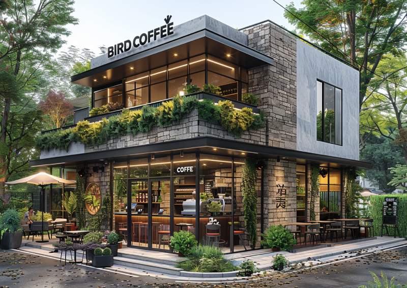 thiết kế bảng hiệu quán cafe đẹp, thu hút khách hàng
