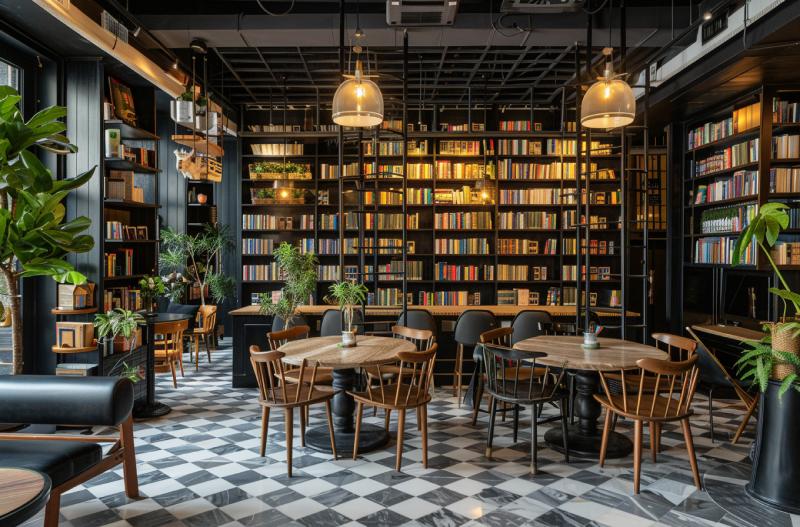 Bí quyết thiết kế quán cafe sách thu hút khách hàng