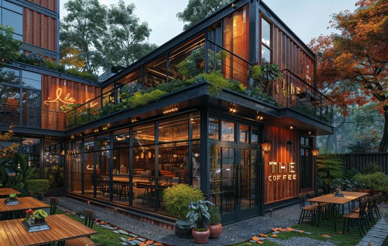 Thiết kế quán cafe không gian mở: Đẹp – Độc – Hút khách