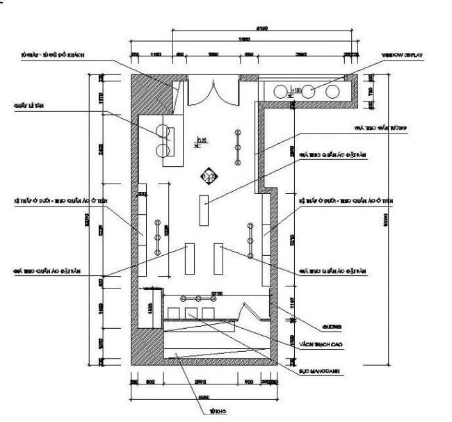 100+ Mẫu bản vẽ thiết kế shop thời trang đẹp