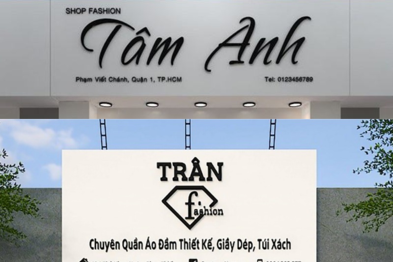 100+ Mẫu thiết kế biển hiệu shop thời trang ấn tượng
