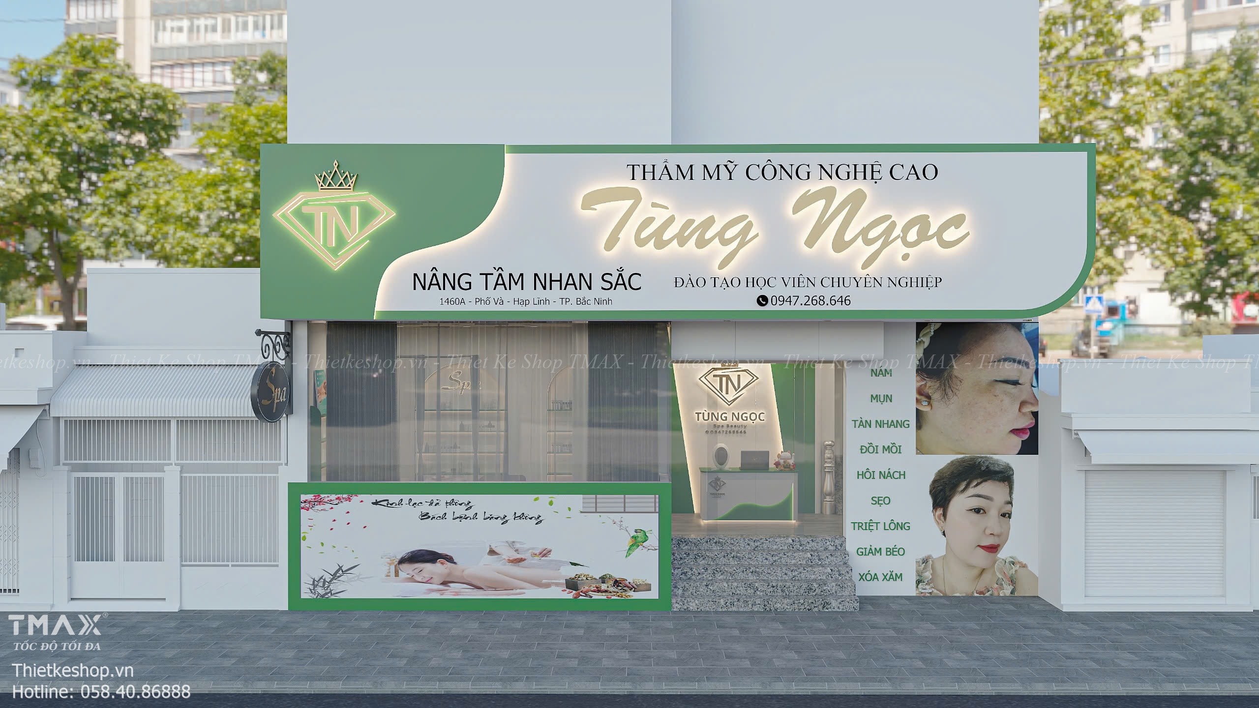 Thiết Kế Spa Bắc Ninh Tại Phố Và – Không Gian Hiện Đại, Khác Biệt Và Nổi Bật Thương Hiệu