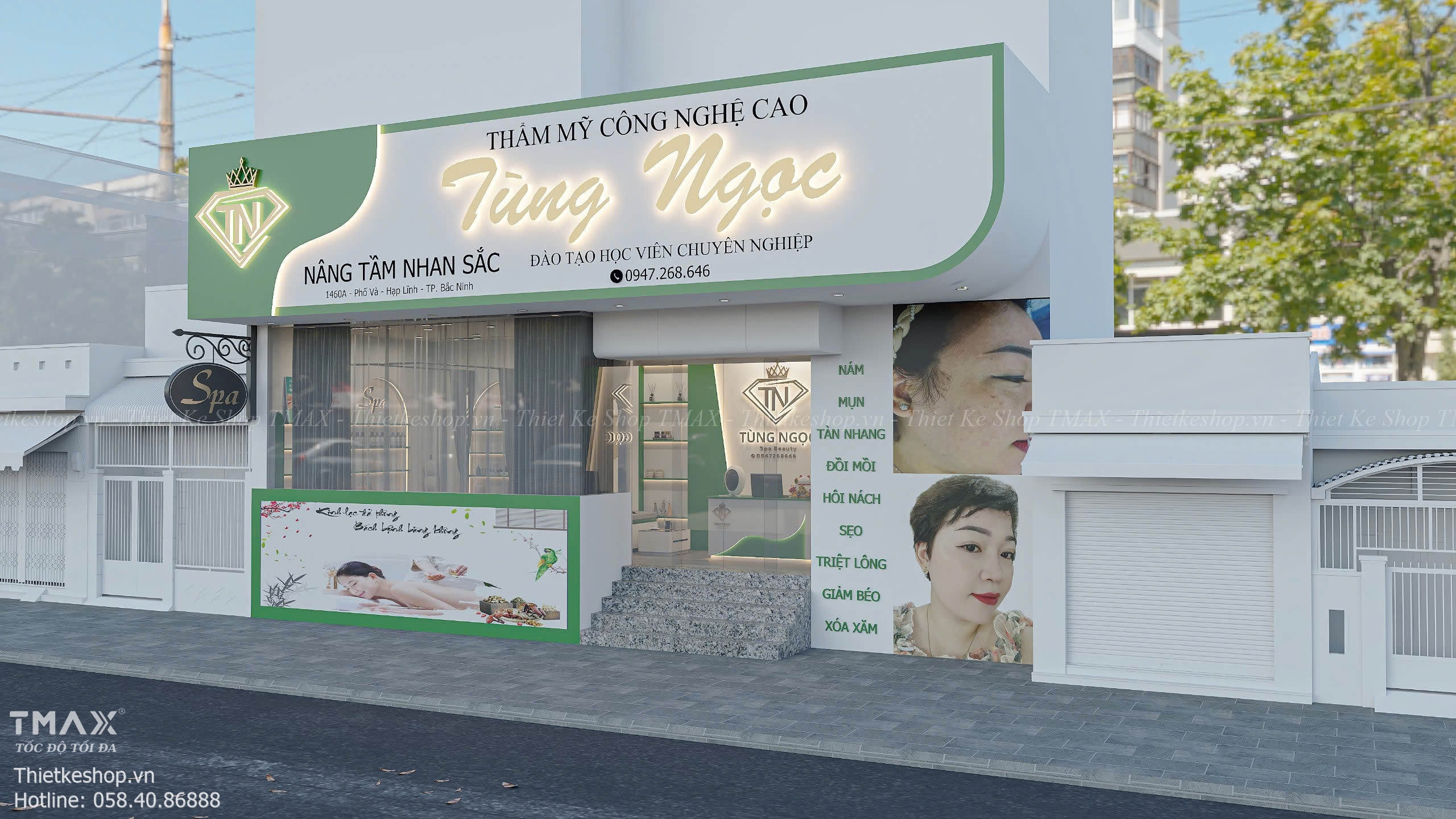 Thiết Kế Spa Bắc Ninh Tại Phố Và – Không Gian Hiện Đại, Khác Biệt Và Nổi Bật Thương Hiệu