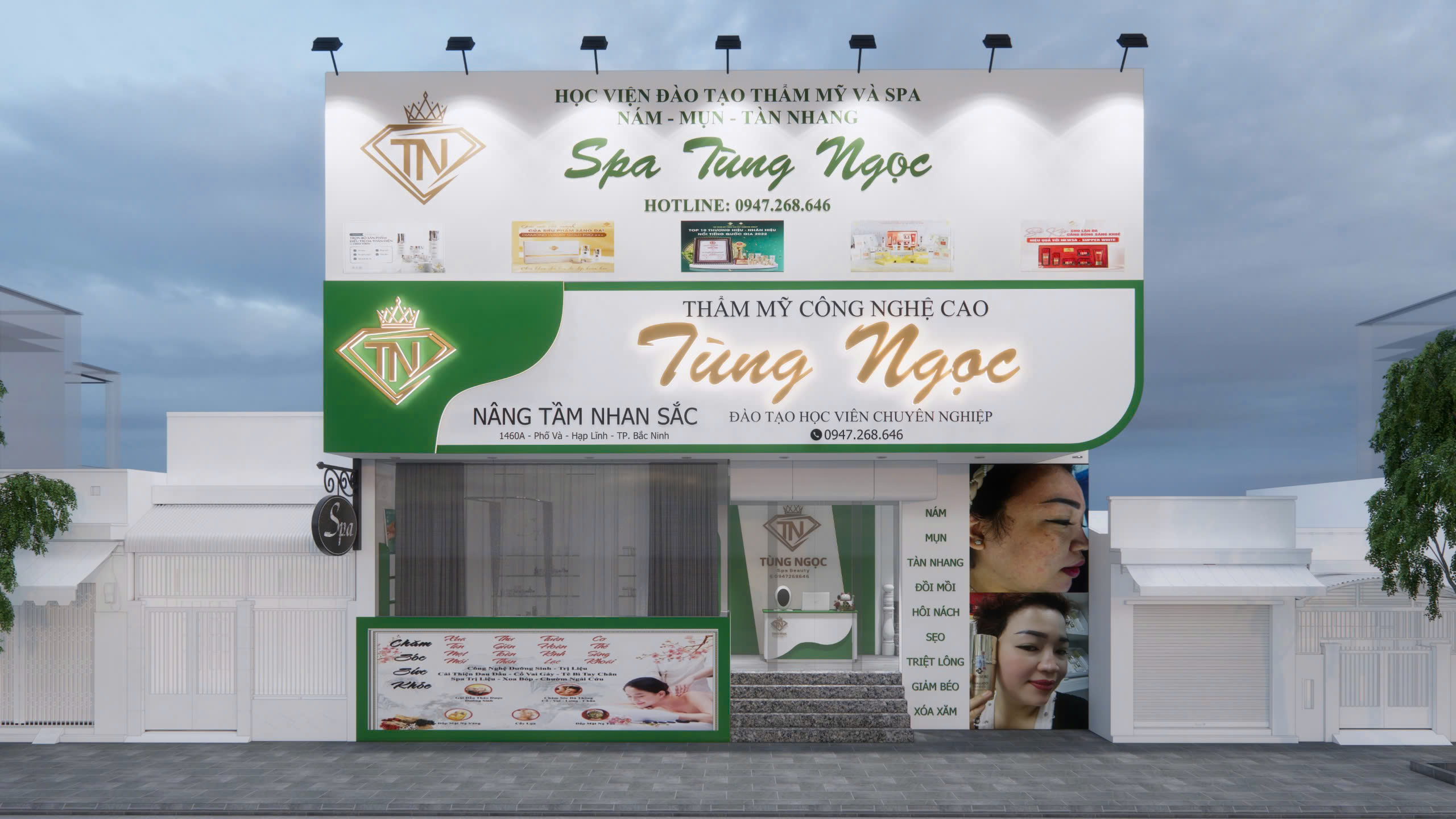 Thiết Kế Spa Bắc Ninh Tại Phố Và – Không Gian Hiện Đại, Khác Biệt Và Nổi Bật Thương Hiệu
