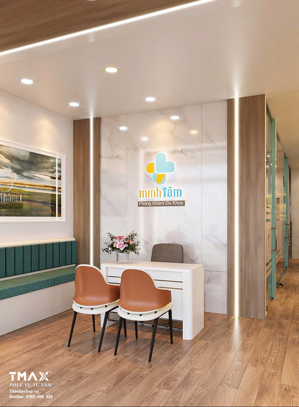 Thiết Kế Phòng Khám Chuyên Khoa Minh Tâm Tại Five Star Kim Giang – Giải Pháp Không Gian Tai Mũi Họng Hiện Đại, Khoa Học