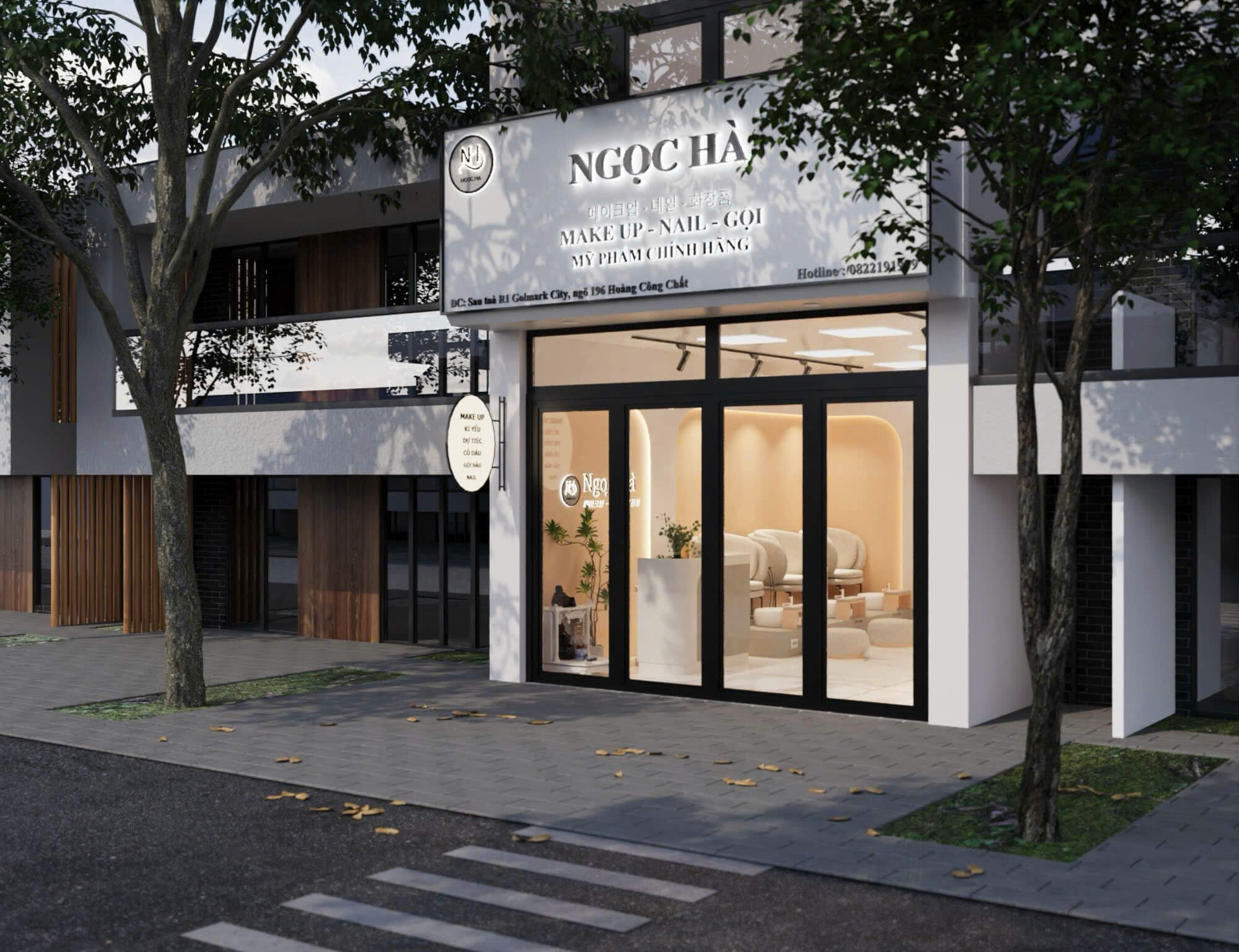 Thiết Kế Spa Hà Nội Tại 196 Hoàng Công Chất – Không Gian Hiện Đại, Sang Trọng Và Nổi Bật Thương Hiệu