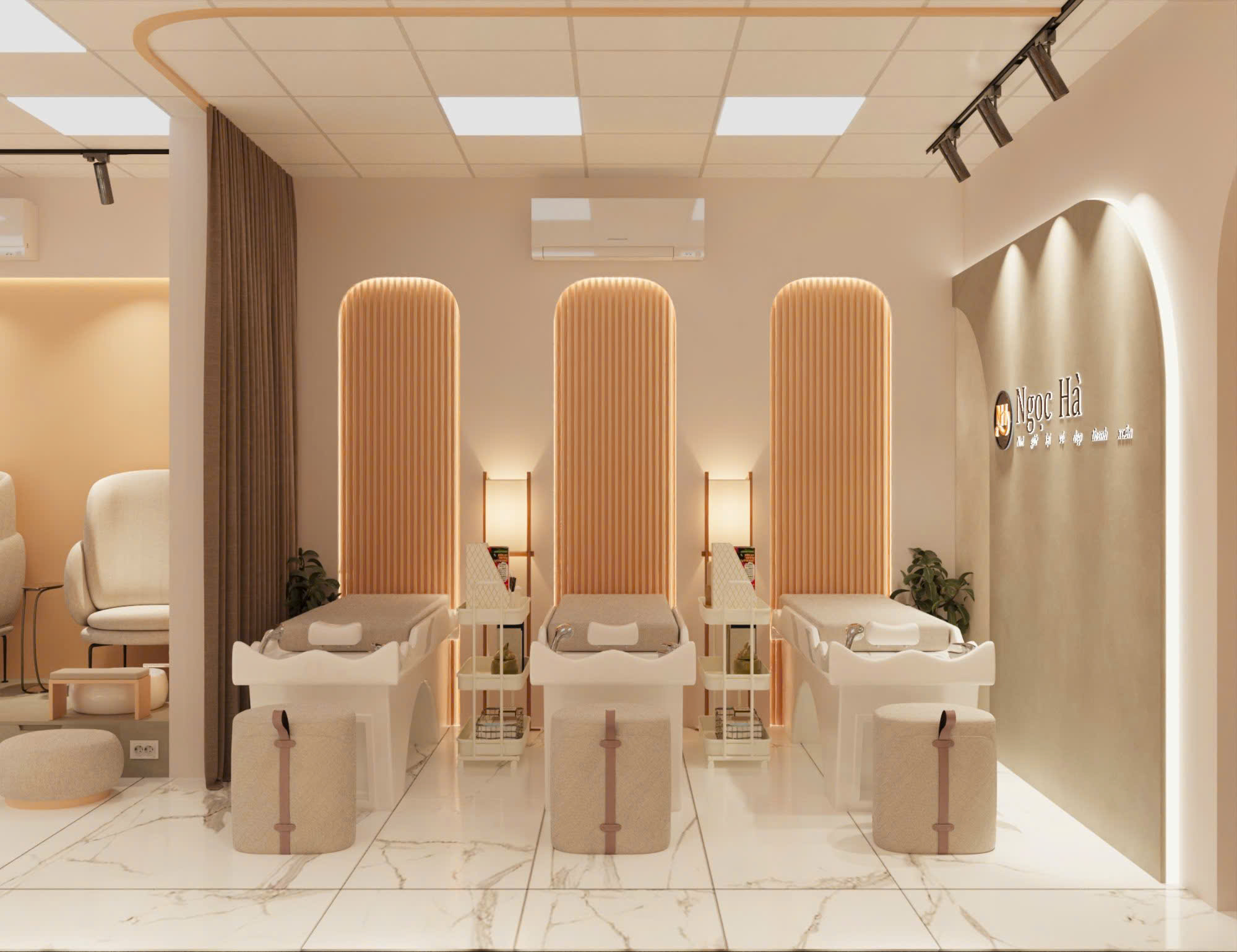 Thiết Kế Spa Hà Nội Tại 196 Hoàng Công Chất – Không Gian Hiện Đại, Sang Trọng Và Nổi Bật Thương Hiệu